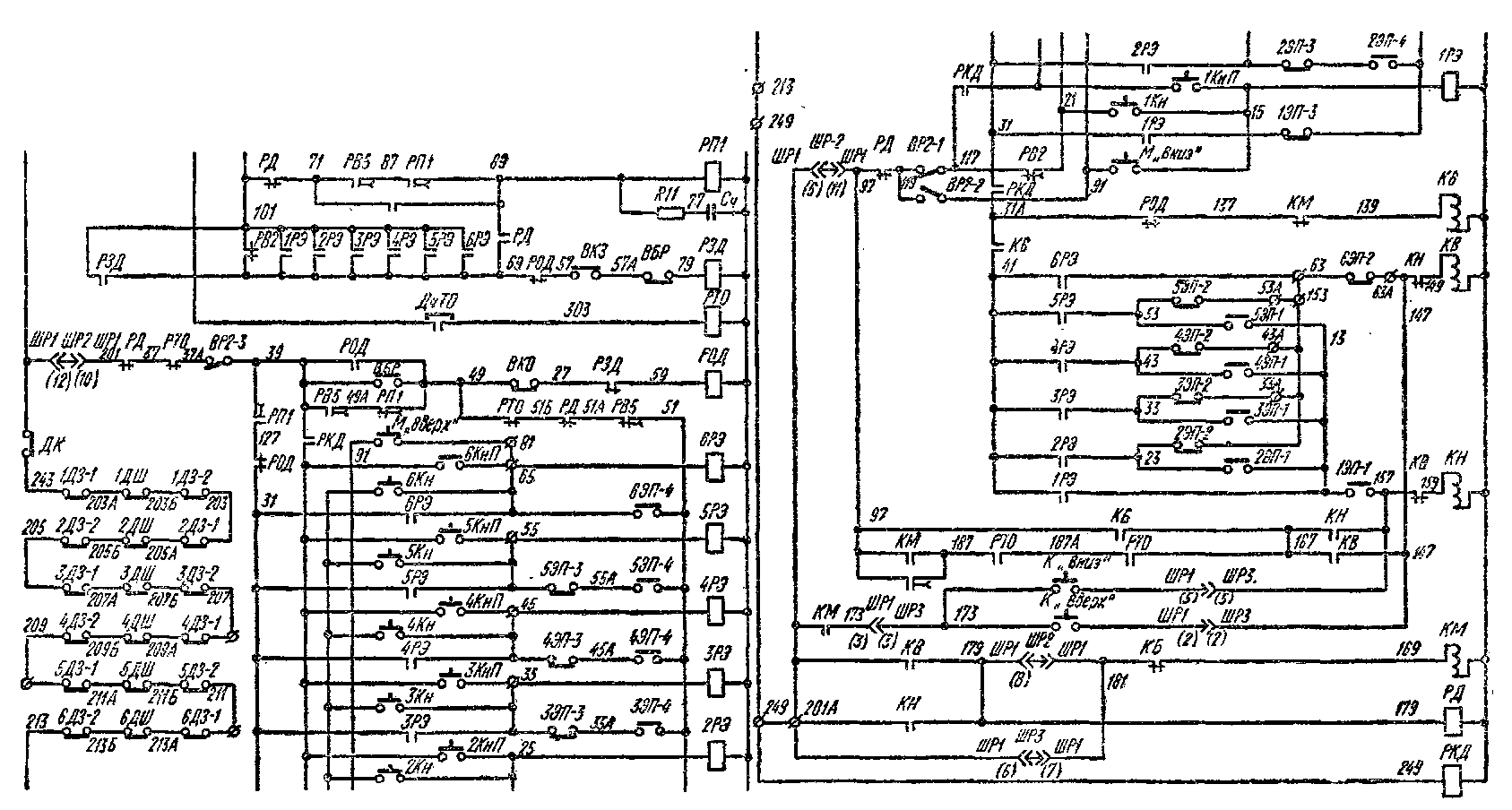 Схема пассажирского лифта