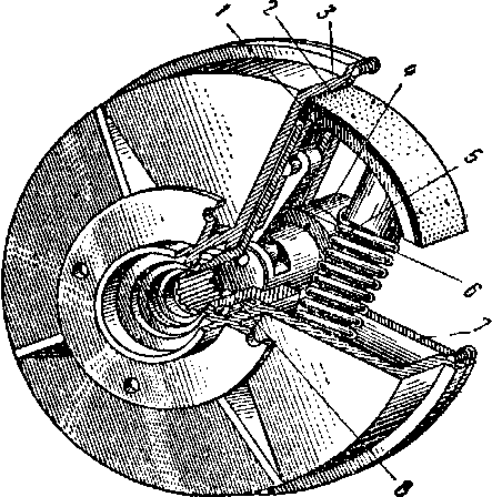 Автоматический колодочный тормоз- муфта для автокранов.