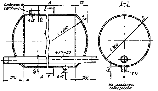 Напорный емкостный водонагреватель для горячего водоснабжения, совмещенного с системой отопления