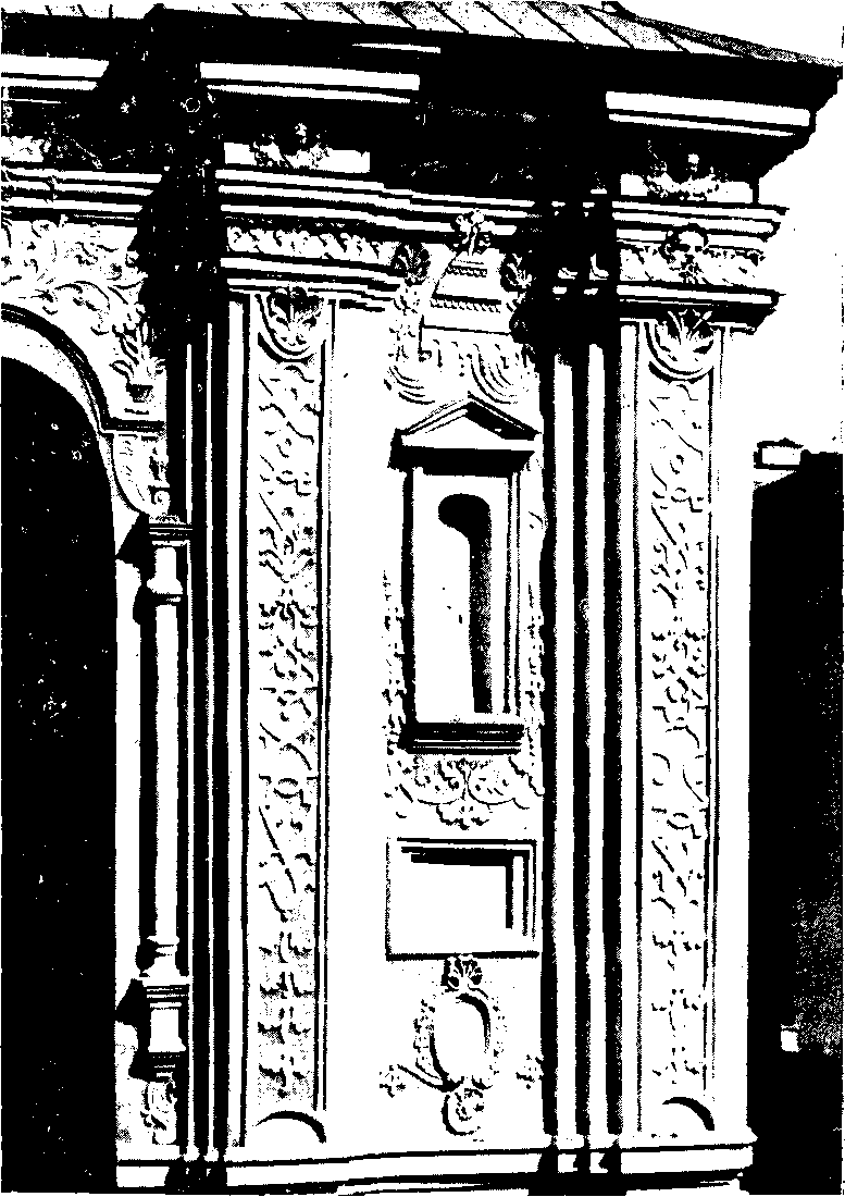 Колокольня Софийского собора (XVIII в.). Фрагмент второго яруса