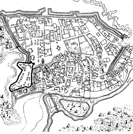 Гадяч. План XVIII в.