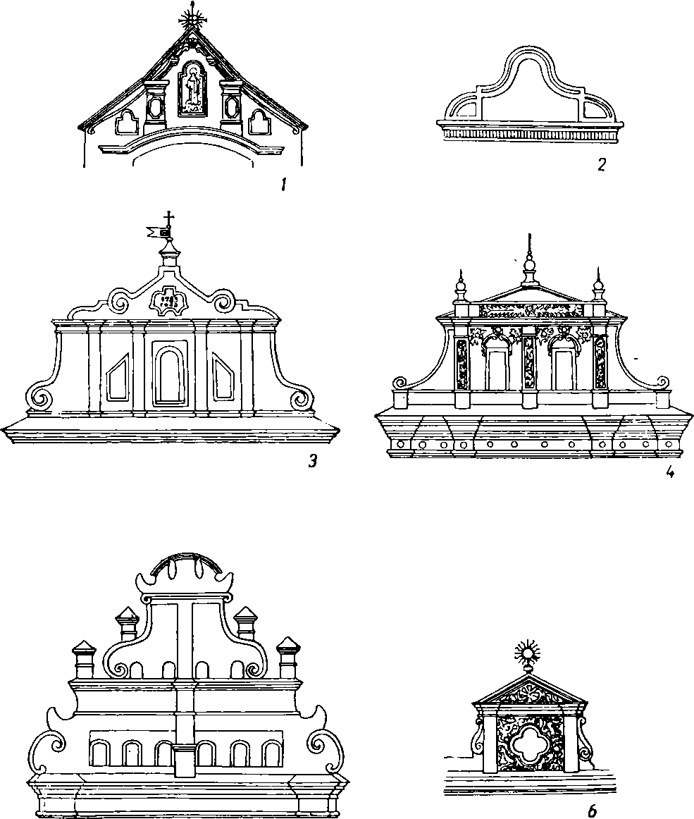 Фронтоны зданий