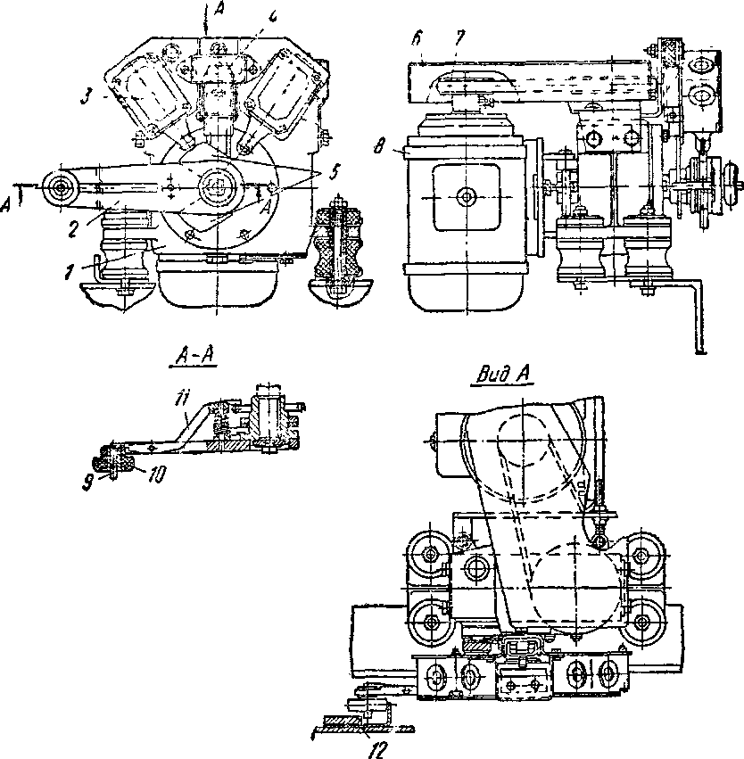 Привод дверей кабины