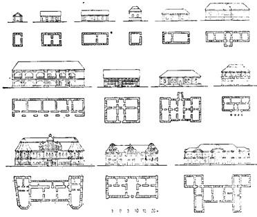 Гражданские здания. Планы и фасады