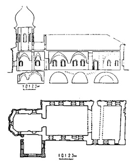 трапезная Выдубецкого монастыря в Киеве