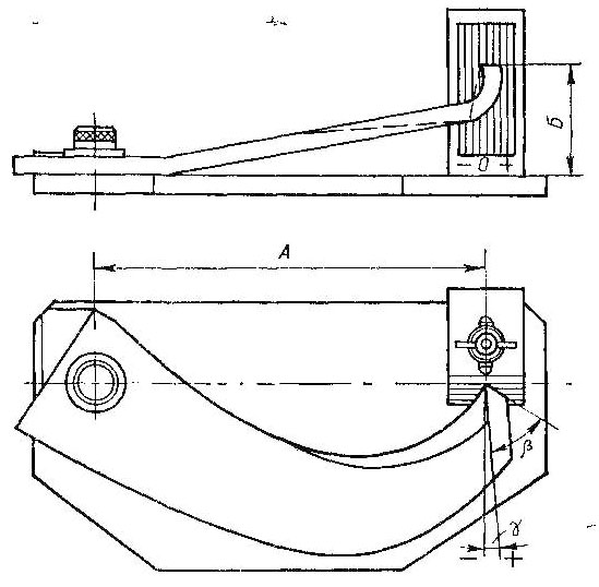 Схема выверки короснимателя