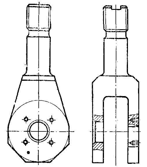 Вилка для крепления крюка