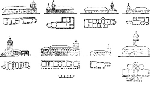 типы зданий с башнями